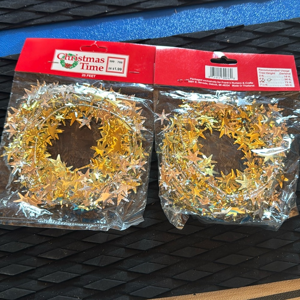 Christmas garland 25 ft - two packages